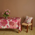 Bonnie and Neil | Tablecloth | Wild Pansy Pink | Medium
